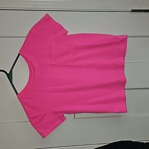 Girls youth sz 8 hot pink with pocket cat&jack tshirt. Nice